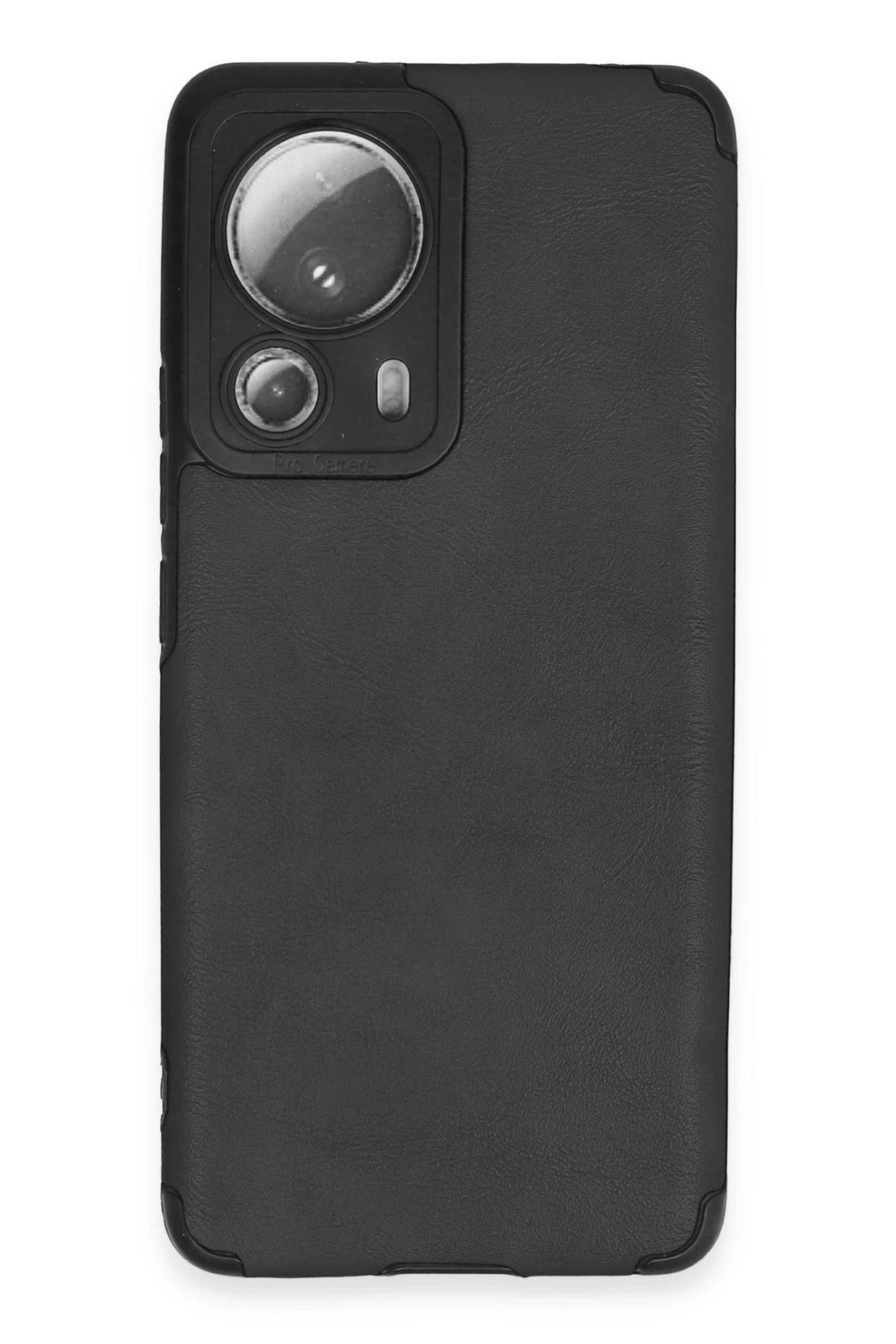 Mey İthalat® Mi 13 Lite Kılıf Loop Deri Silikon - Siyah