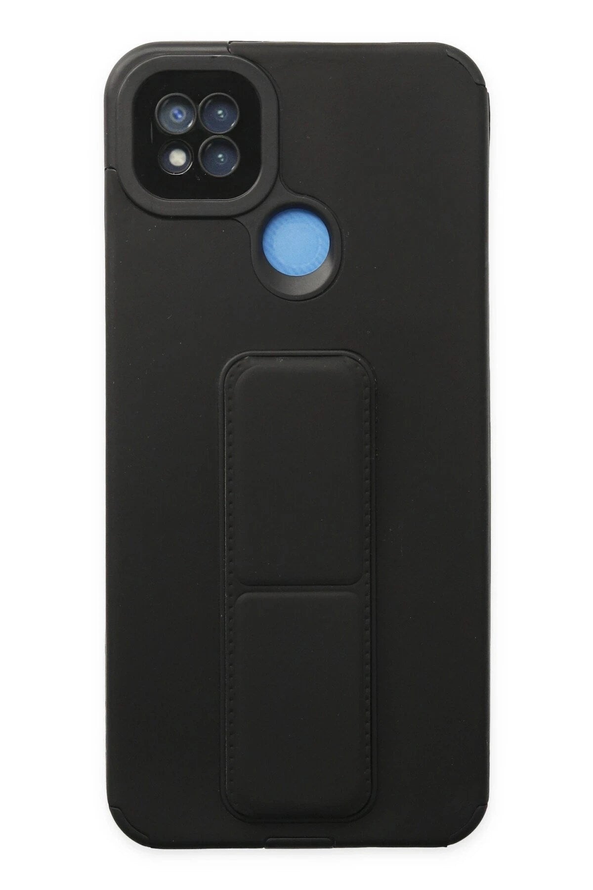 Mey İthalat® Redmi 9C Kılıf Mega Standlı Silikon - Siyah