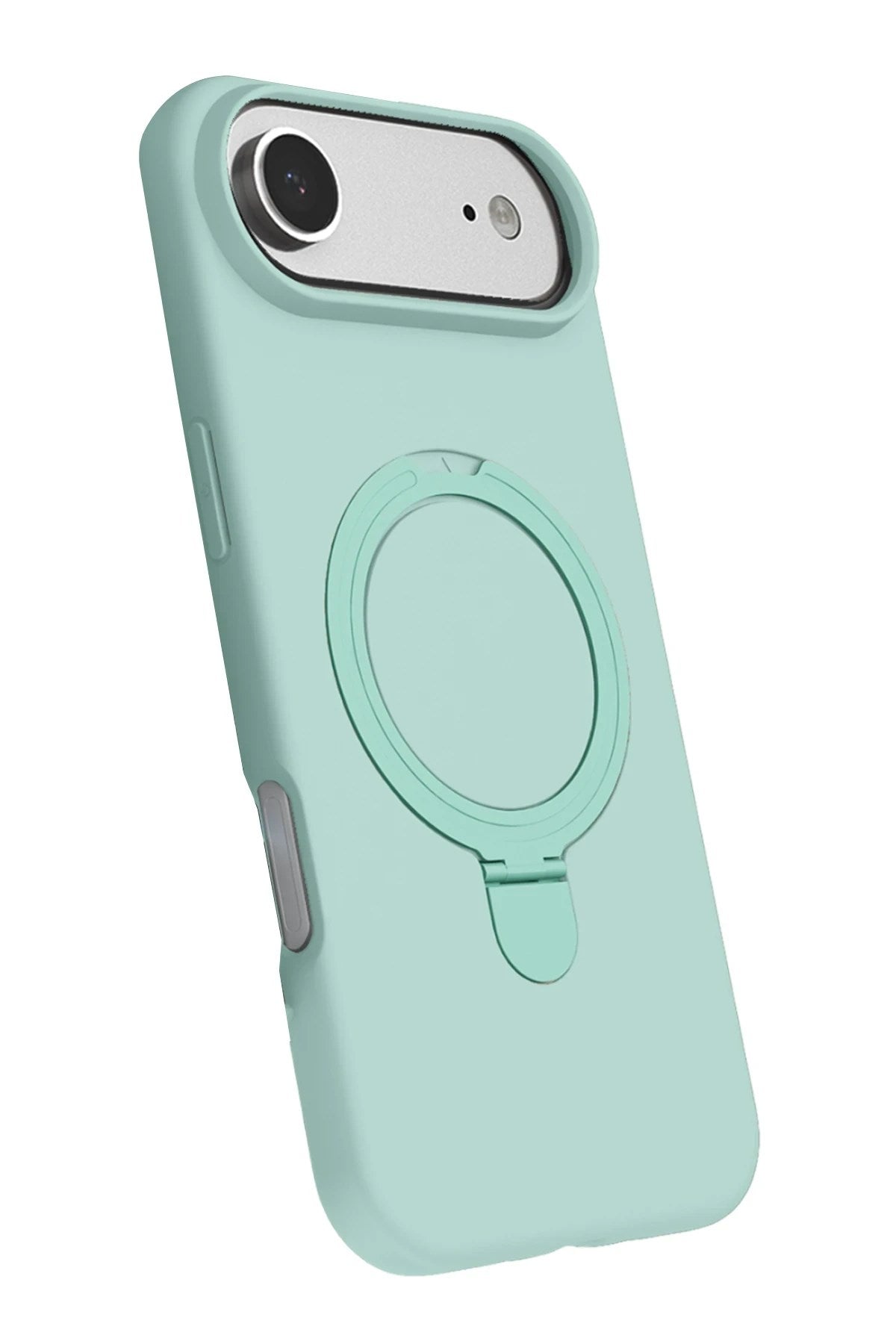 Mey İthalat® iPhone 17 Air Regal Magsafe Standlı Kapak - Su Yeşili