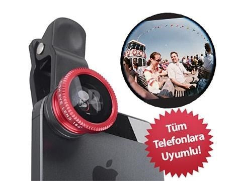 Balık Gözü Cep Telefonu Lensi (Tüm Modellere Uyumlu)