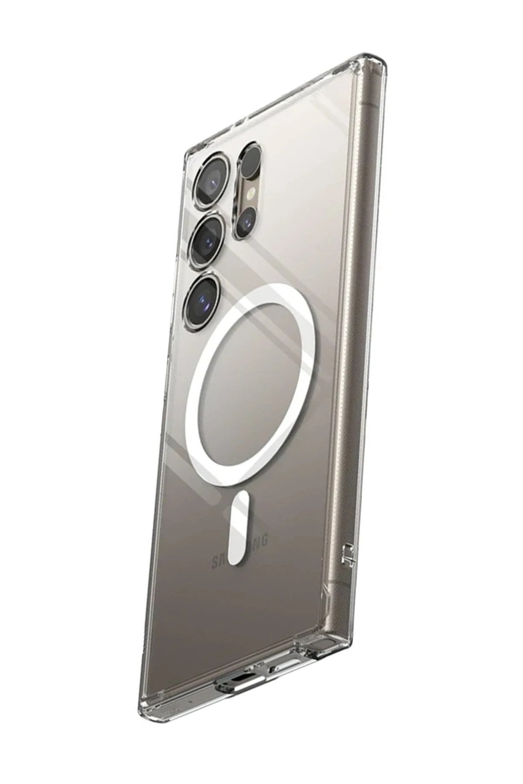 Mey İthalat® Samsung Galaxy S24 Ultra Kılıf Magneticsafe Şeffaf Silikon - Şeffaf