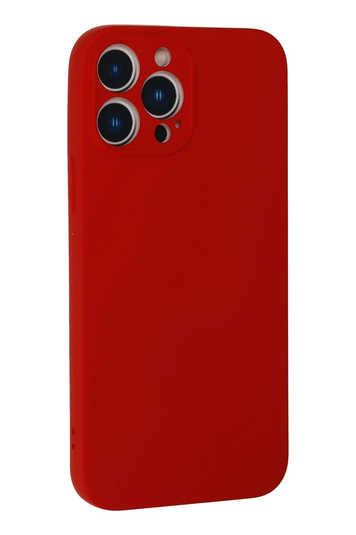 Mey İthalat® iPhone 13 Pro Max Kılıf Nano içi Kadife Silikon - Kırmızı