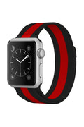 Mey İthalat® Watch 38mm Metal Mıknatıslı Kordon - Siyah-Kırmızı
