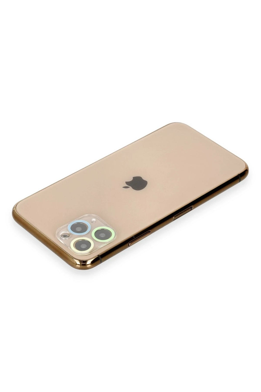 Mey İthalat® iPhone 11 Pro Max Renkli Kamera Lens Koruma Cam - Yeşil-Sarı