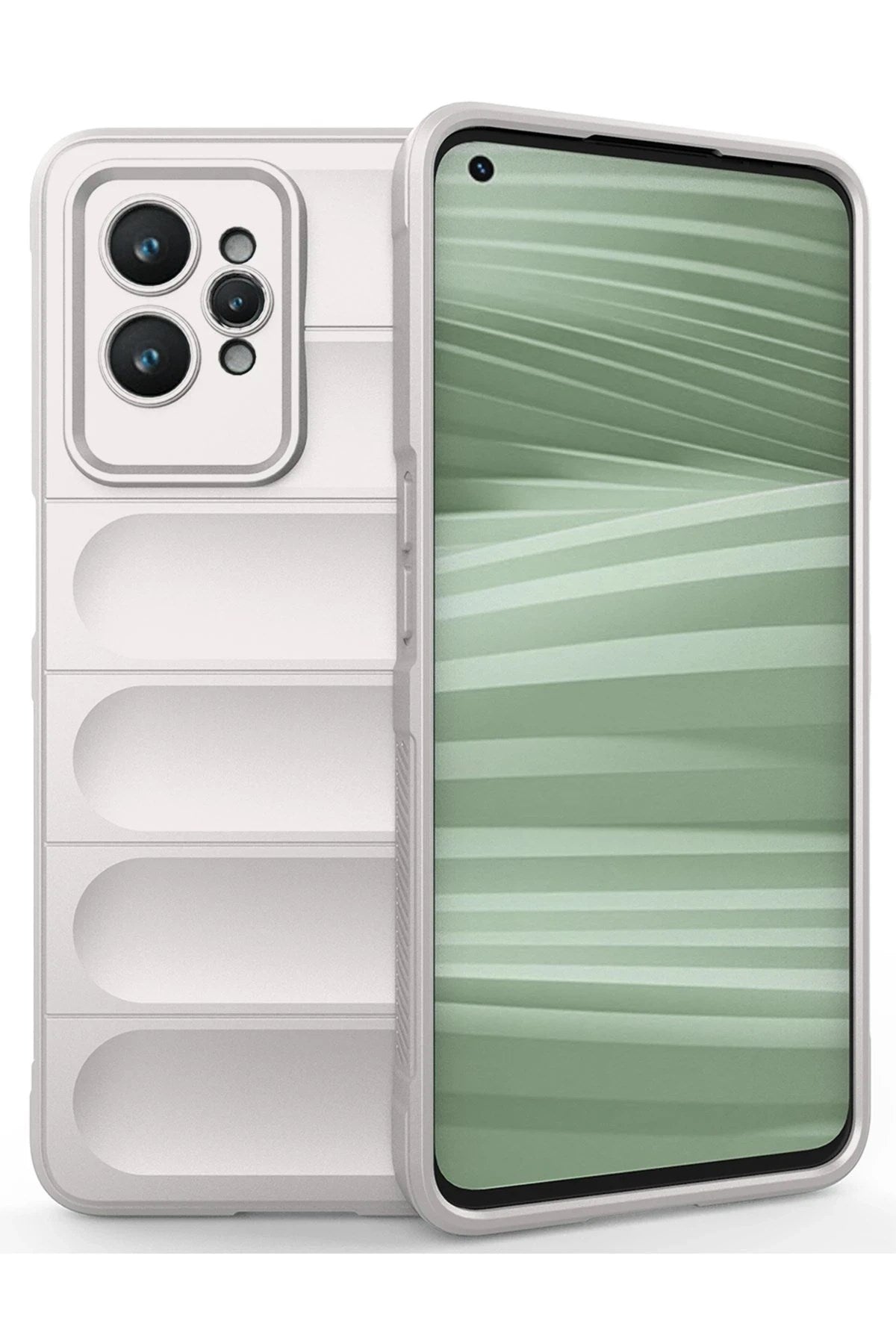 Mey İthalat® Realme GT2 Pro 5G Kılıf Optimum Silikon - Krem