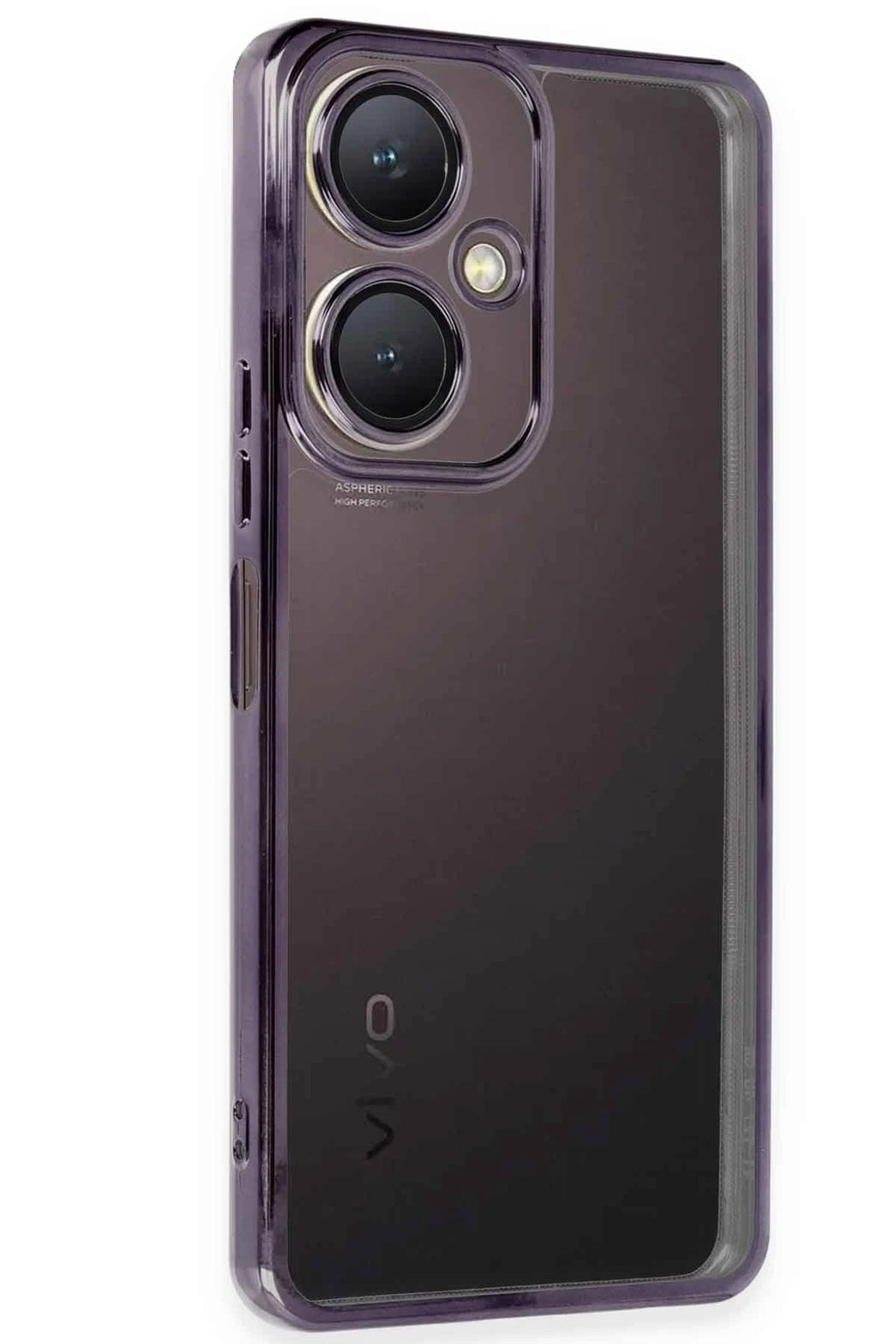 Mey İthalat® Vivo Y27 Kılıf Lensli Silikon - Mor