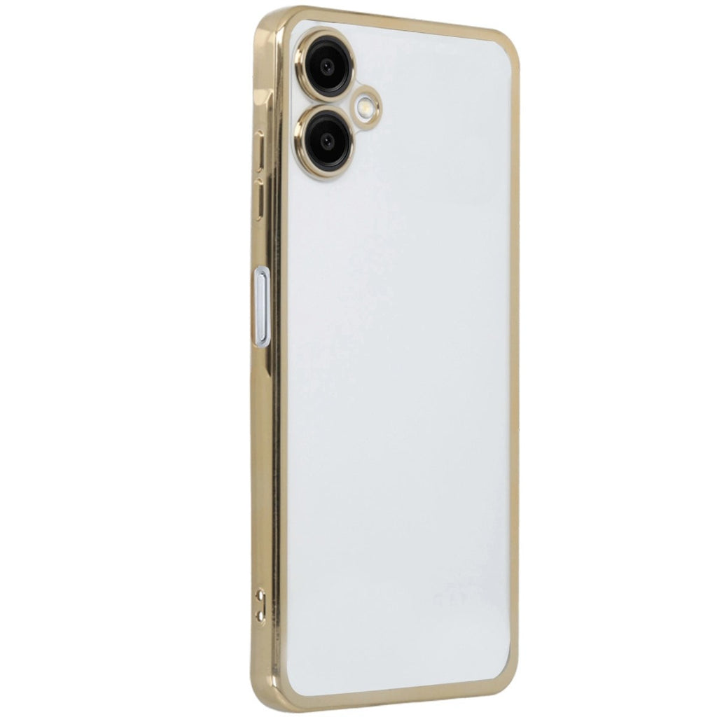 Mey İthalat® Samsung Galaxy A06 Kılıf Lensli Silikon - Gold