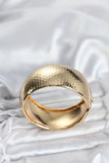 Mey İthalat® Pirinç Gold Renk Bombeli Vintage Kadın Bileklik