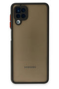 Mey İthalat® Samsung Galaxy A12 Kılıf Montreal Silikon Kapak - Siyah