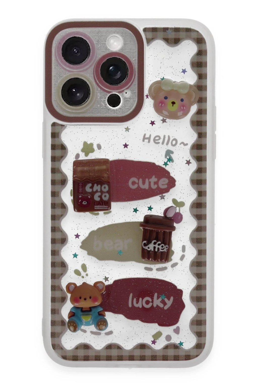 Mey İthalat® iPhone 14 Pro Max Kılıf Sweet Desenli Silikon Kapak - Şeffaf