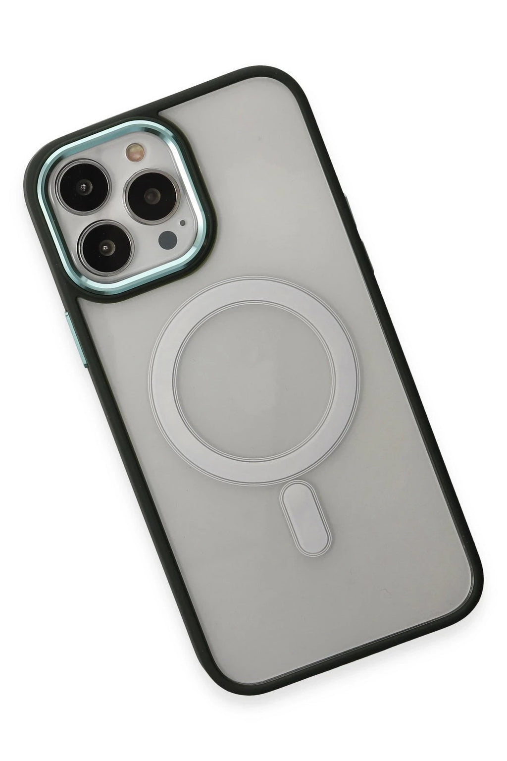 Mey İthalat® iPhone 15 Pro Kılıf Room Magneticsafe Silikon - Köknar Yeşili
