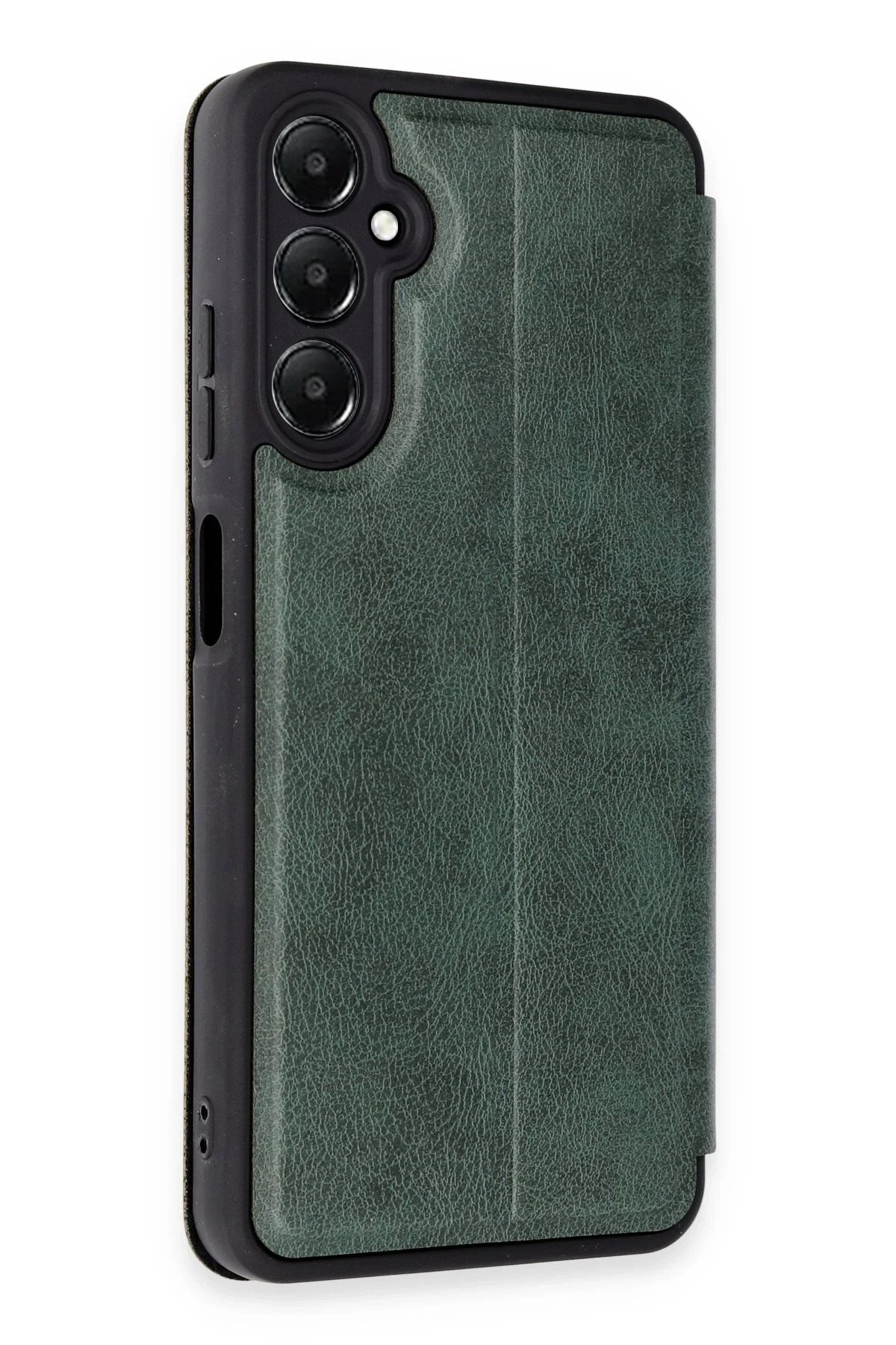 Mey İthalat® Samsung Galaxy A25 5G Kılıf Flip Cover - Koyu Yeşil