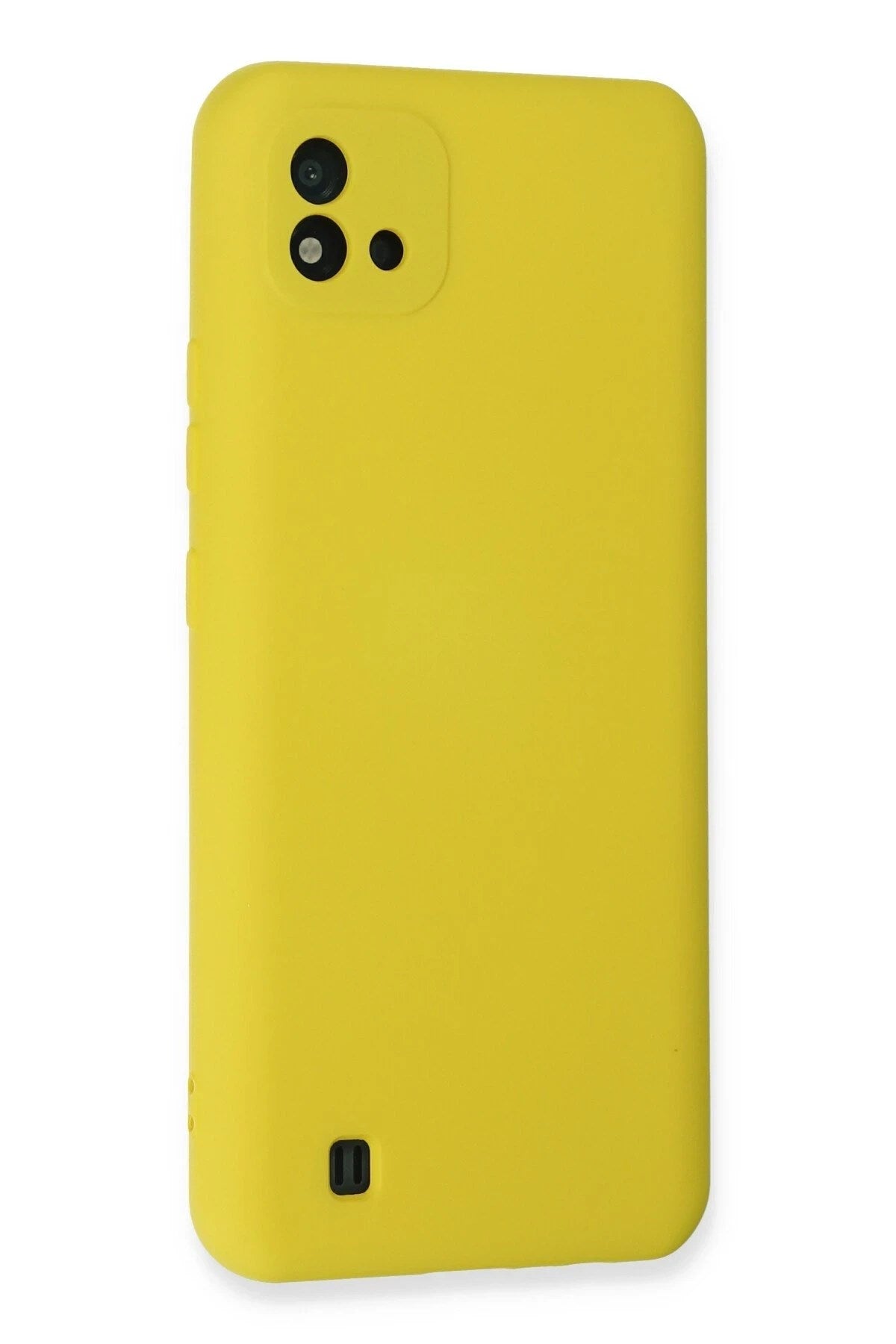 Mey İthalat® Realme C11 2021 Kılıf Nano içi Kadife Silikon - Sarı
