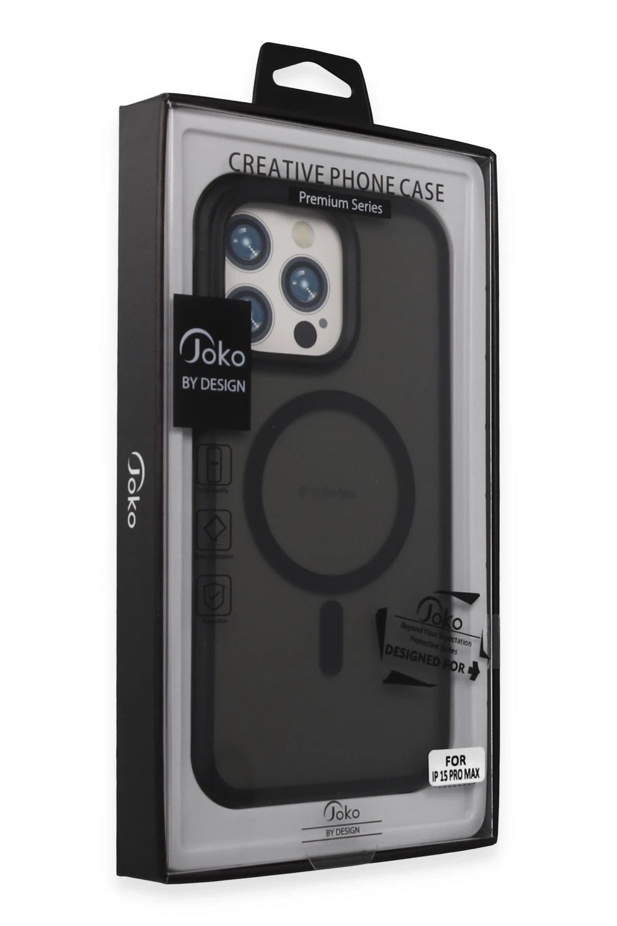 Mey İthalat® iPhone 15 Pro Toras Airbag Magsafe Kapak - Siyah