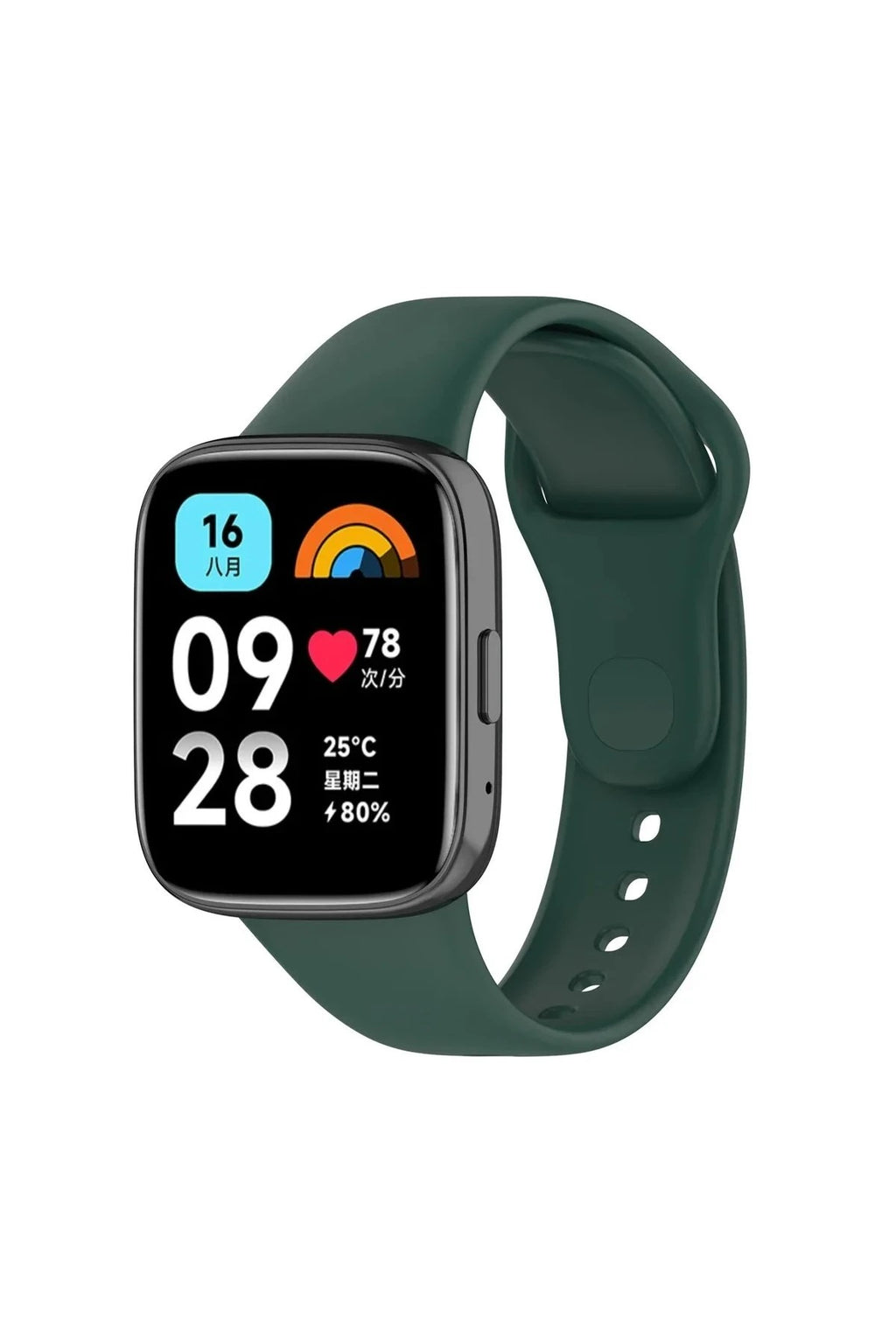 Mey İthalat® Redmi Watch 3 Active Klasik Kordon - Haki Yeşil