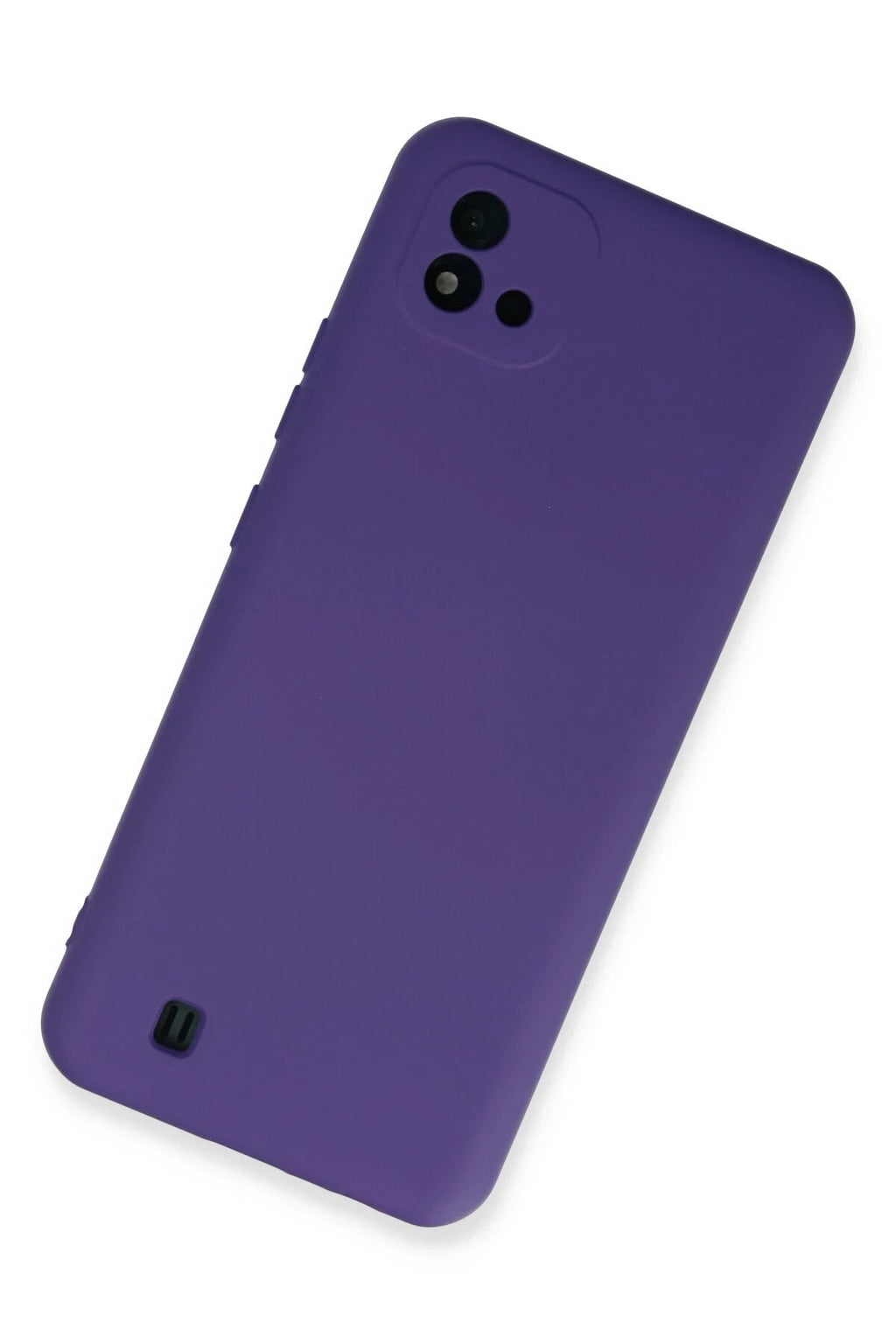 Mey İthalat® Realme C11 2021 Kılıf Nano içi Kadife Silikon - Mor