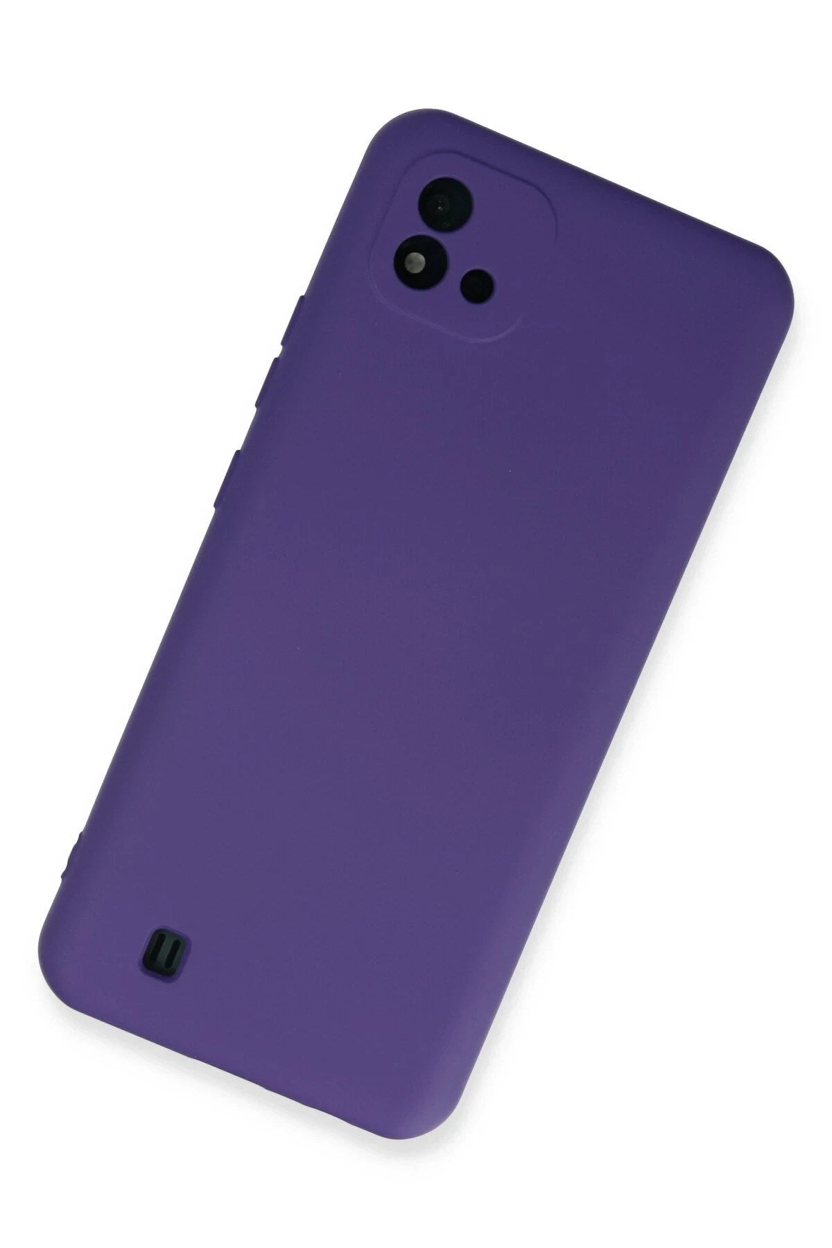 Mey İthalat® Realme C11 2021 Kılıf Nano içi Kadife Silikon - Mor