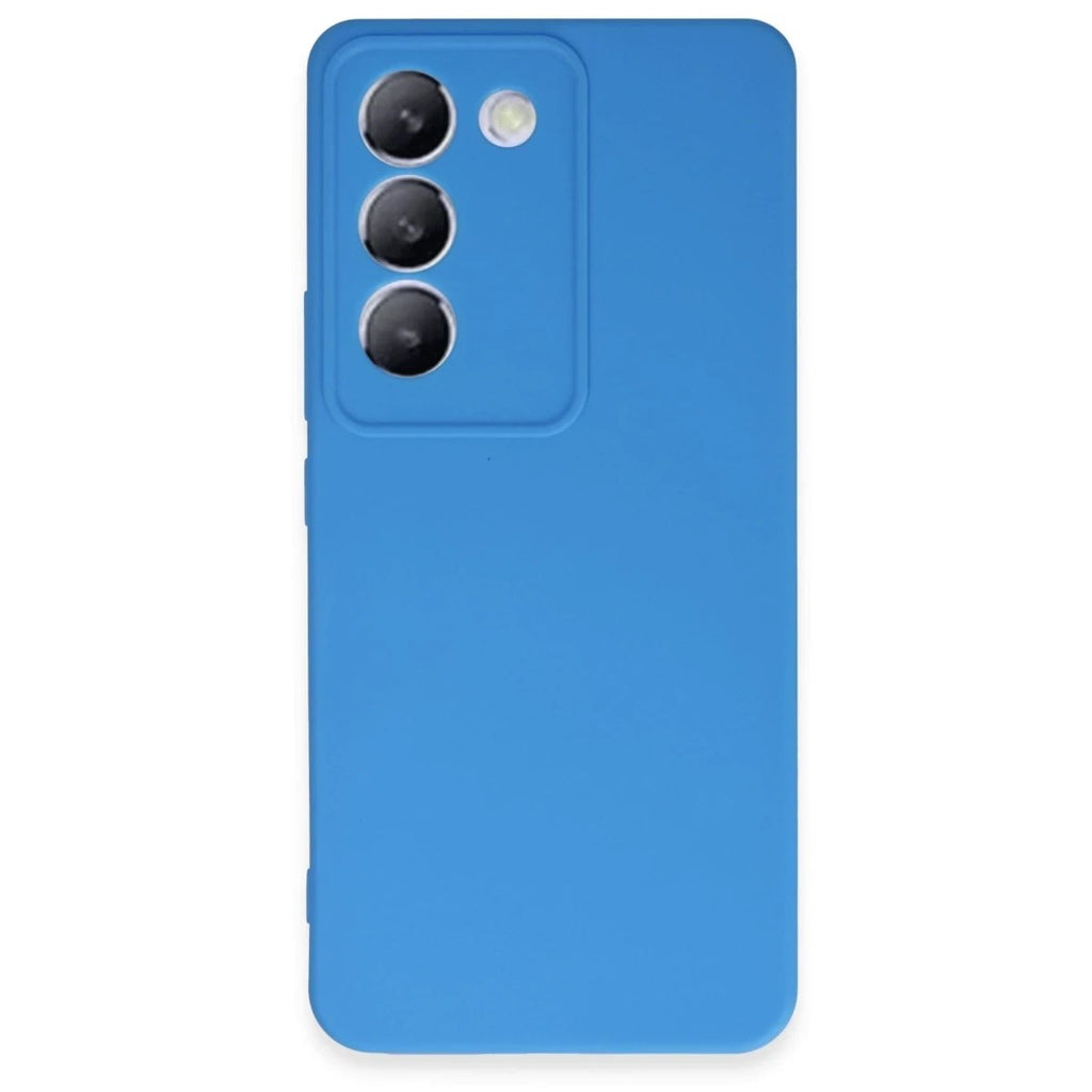 Mey İthalat® Vivo V30 Lite 4G Kılıf First Silikon - Mavi