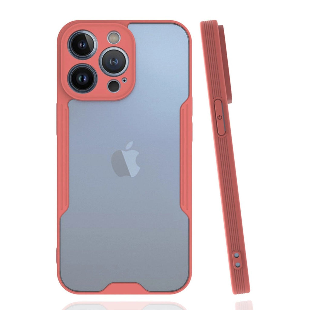Mey İthalat® iPhone 14 Pro Max Kılıf Platin Silikon - Pembe