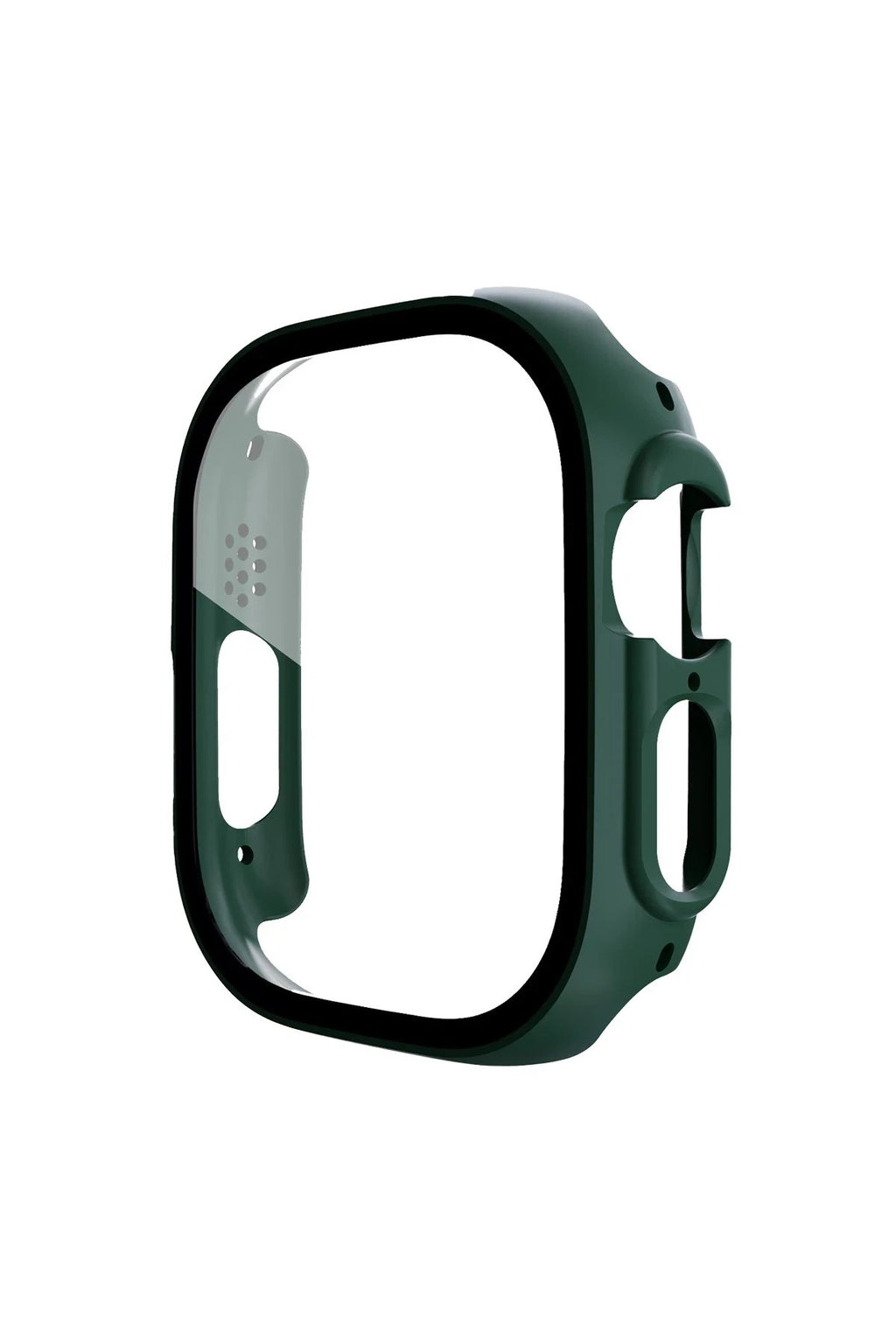 Mey İthalat® Watch Ultra 49mm Desert Camlı Kasa Ekran Koruyucu - Koyu Yeşil