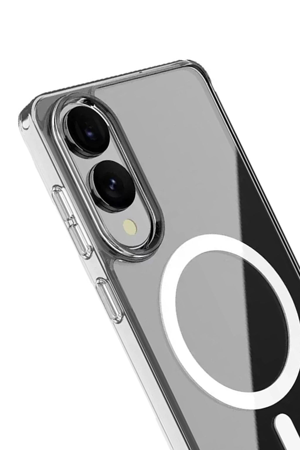 Mey İthalat® Samsung Galaxy S25 Edge Kılıf Magneticsafe Şeffaf Silikon - Şeffaf