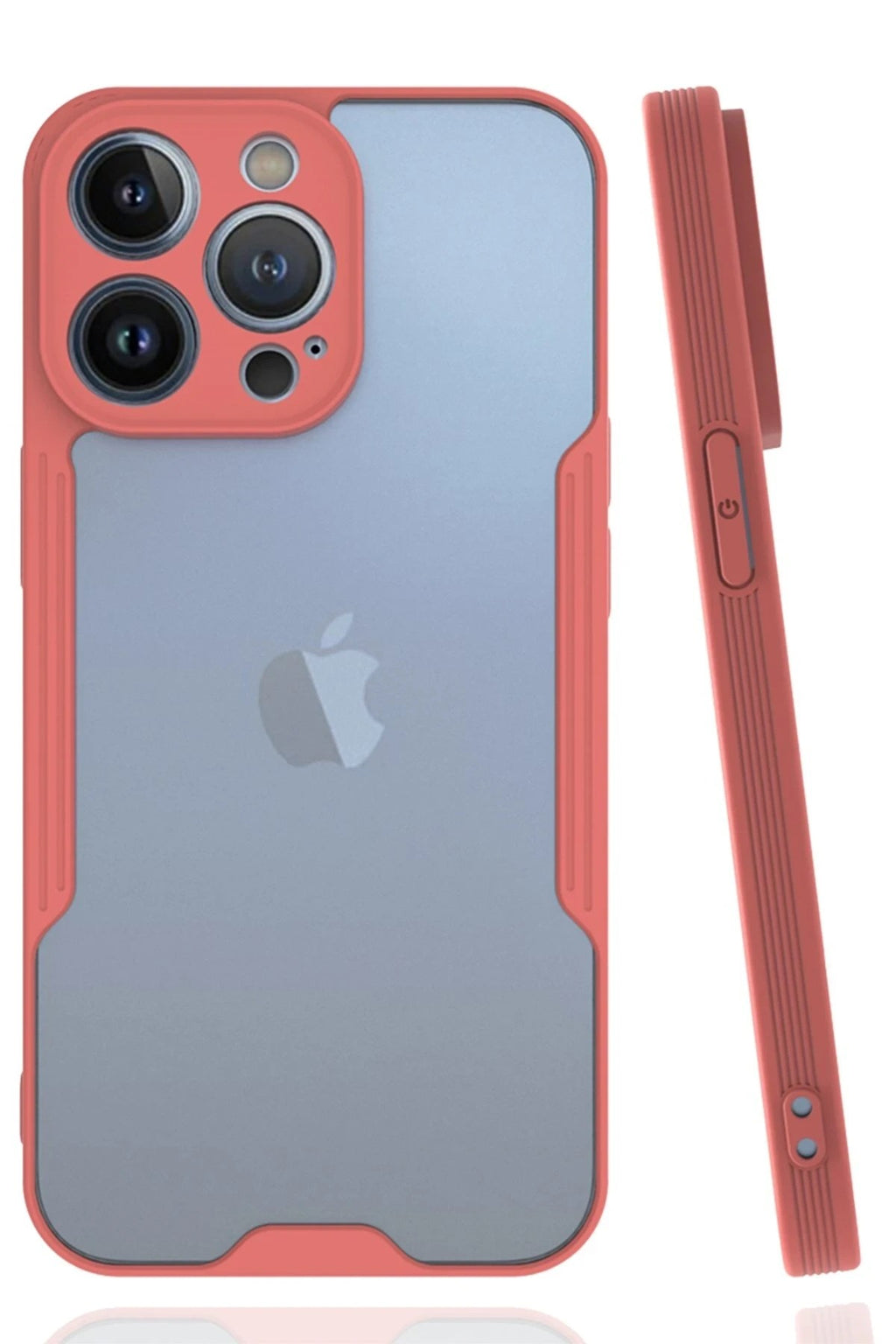 Mey İthalat® iPhone 14 Pro Max Kılıf Platin Silikon - Pembe
