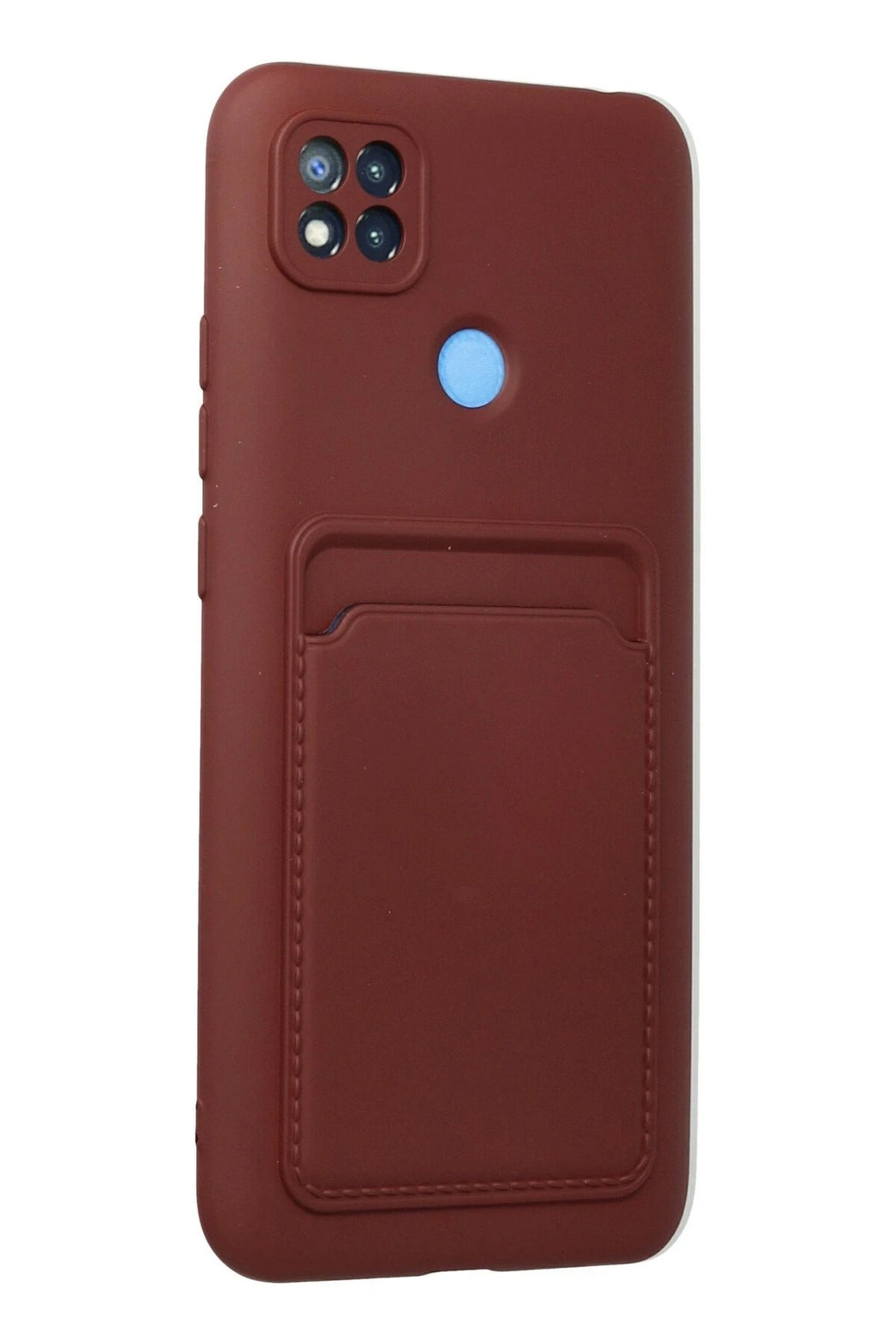 Mey İthalat® Redmi 9C Kılıf Kelvin Kartvizitli Silikon - Bordo