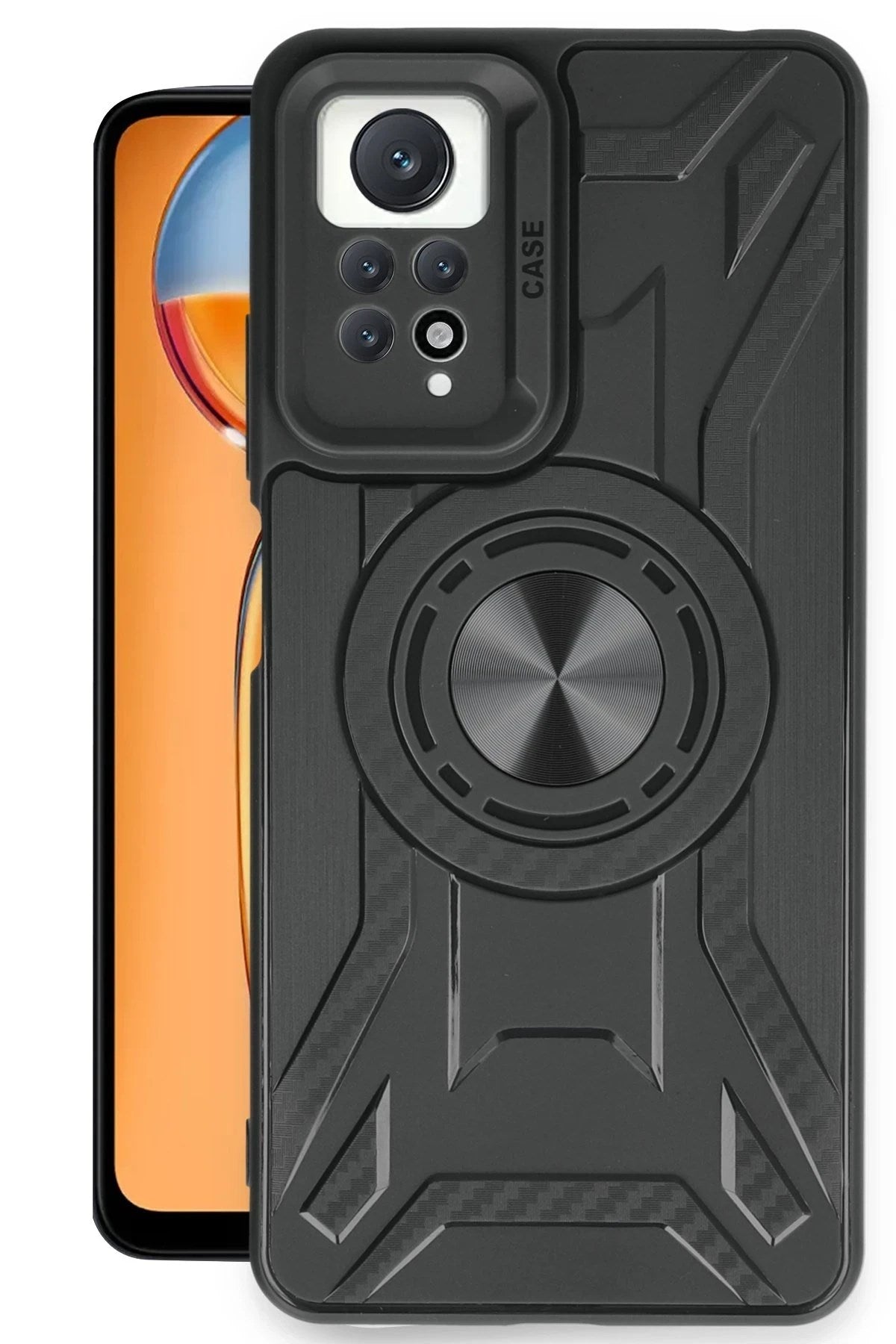Mey İthalat® Redmi Note 12 Pro 4G Kılıf Lincoln Silikon - Siyah