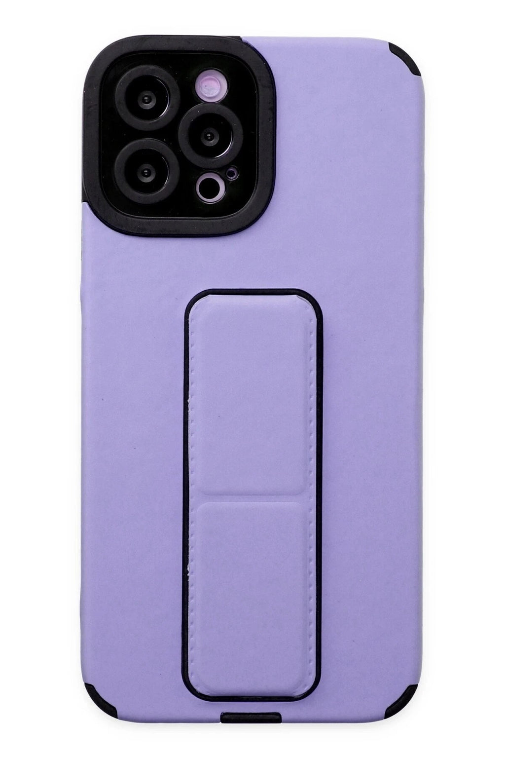 Mey İthalat® iPhone 12 Pro Max Kılıf Mega Standlı Silikon - Lila