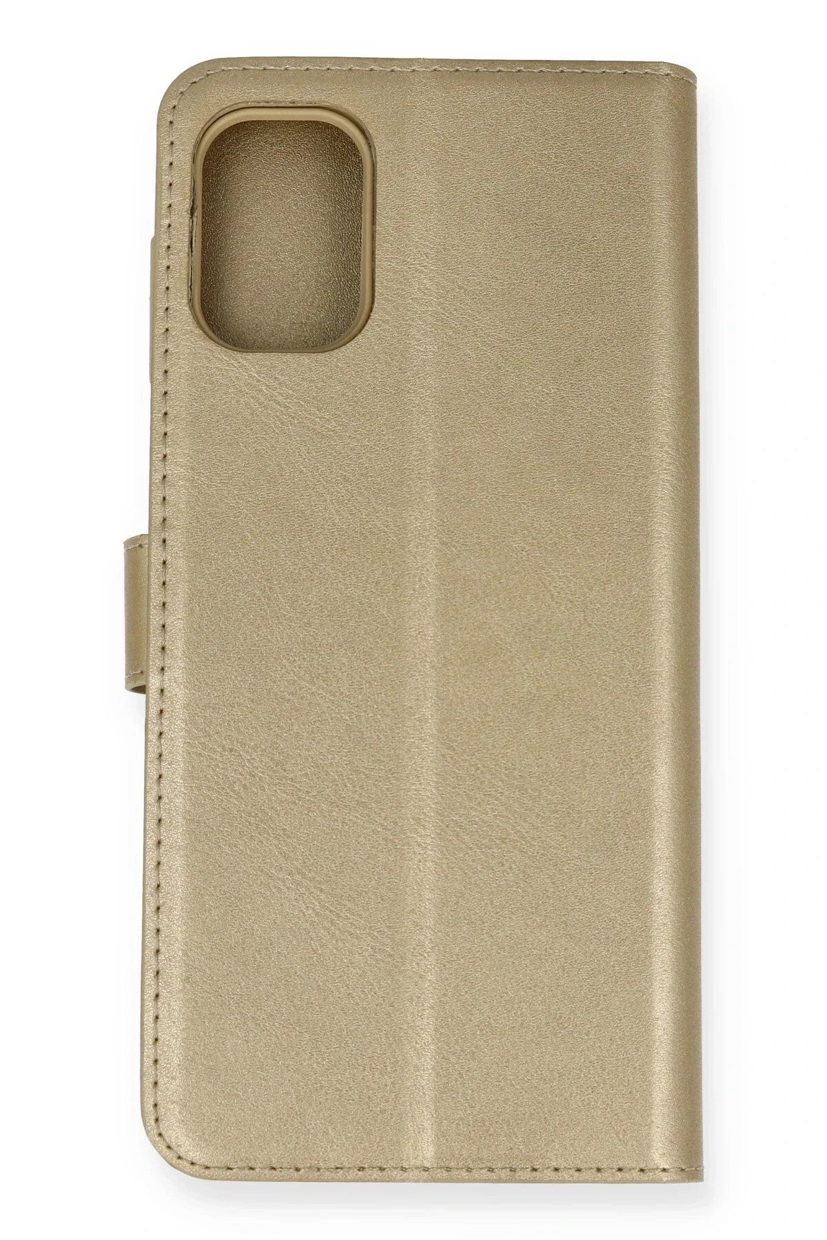 Mey İthalat® Samsung Galaxy M51 Trend S Plus Kapaklı Kılıf - Gold