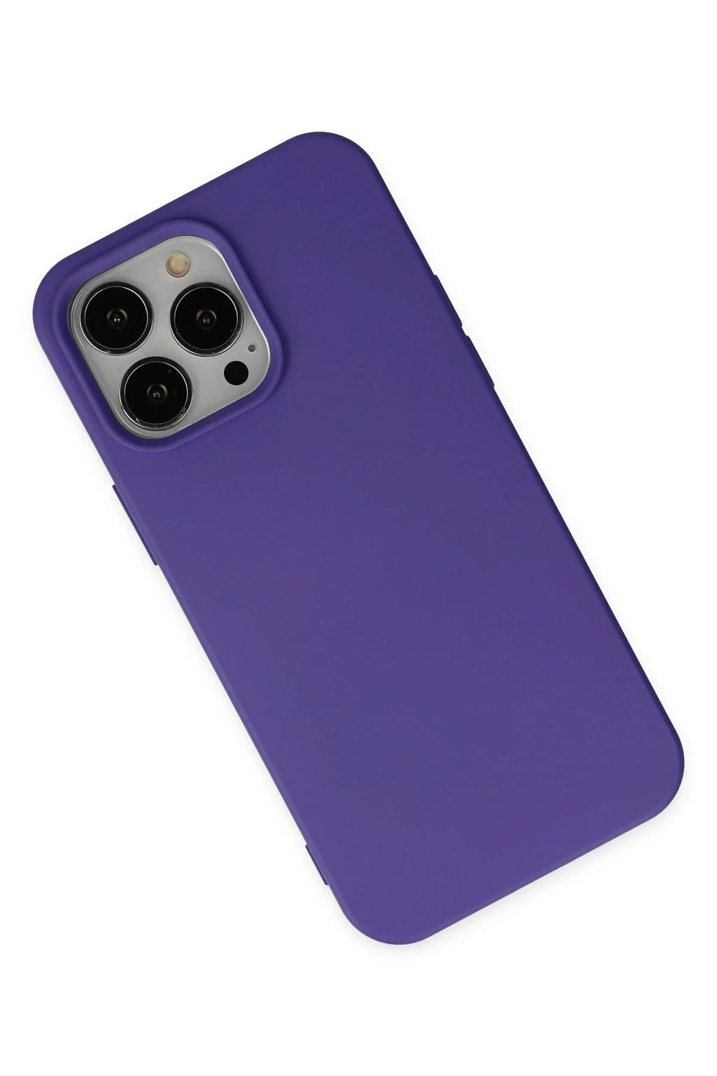 Mey İthalat® iPhone 14 Pro Max Kılıf Nano içi Kadife Silikon - Mor
