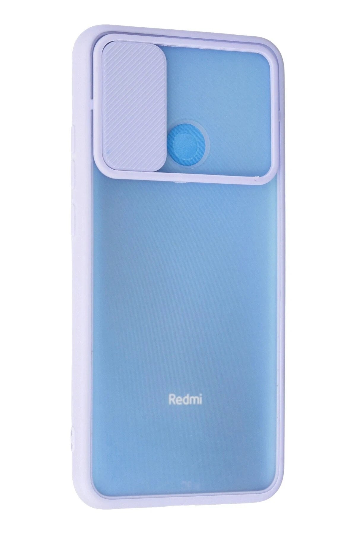 Mey İthalat® Redmi 9C Kılıf Palm Buzlu Kamera Sürgülü Silikon - Lila