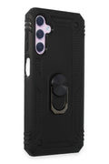 Mey İthalat® Samsung Galaxy A14 4G Kılıf Sofya Yüzüklü Silikon Kapak - Siyah