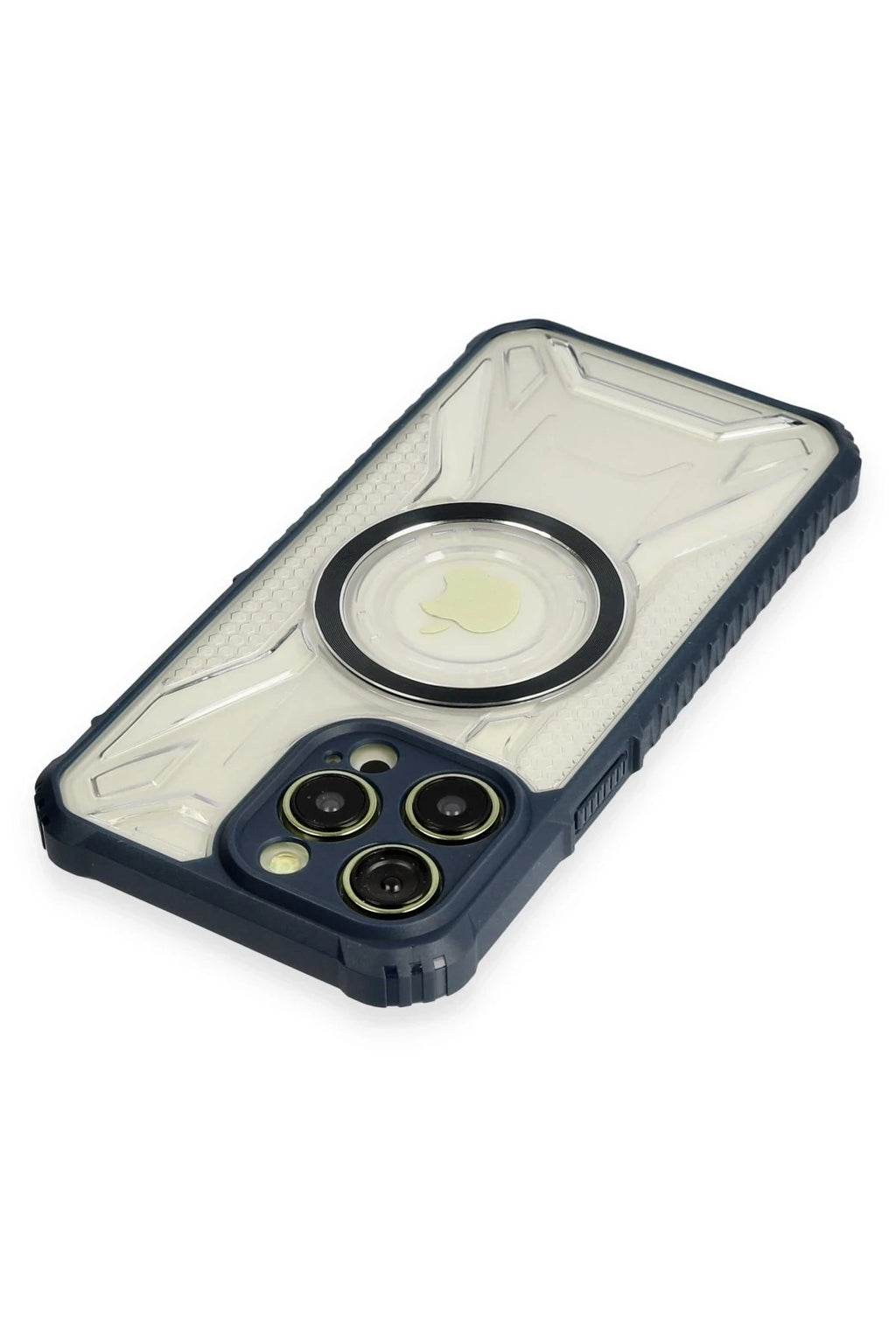 Mey İthalat® iPhone 12 Pro Max Kılıf Prag Magneticsafe Kapak - Lacivert