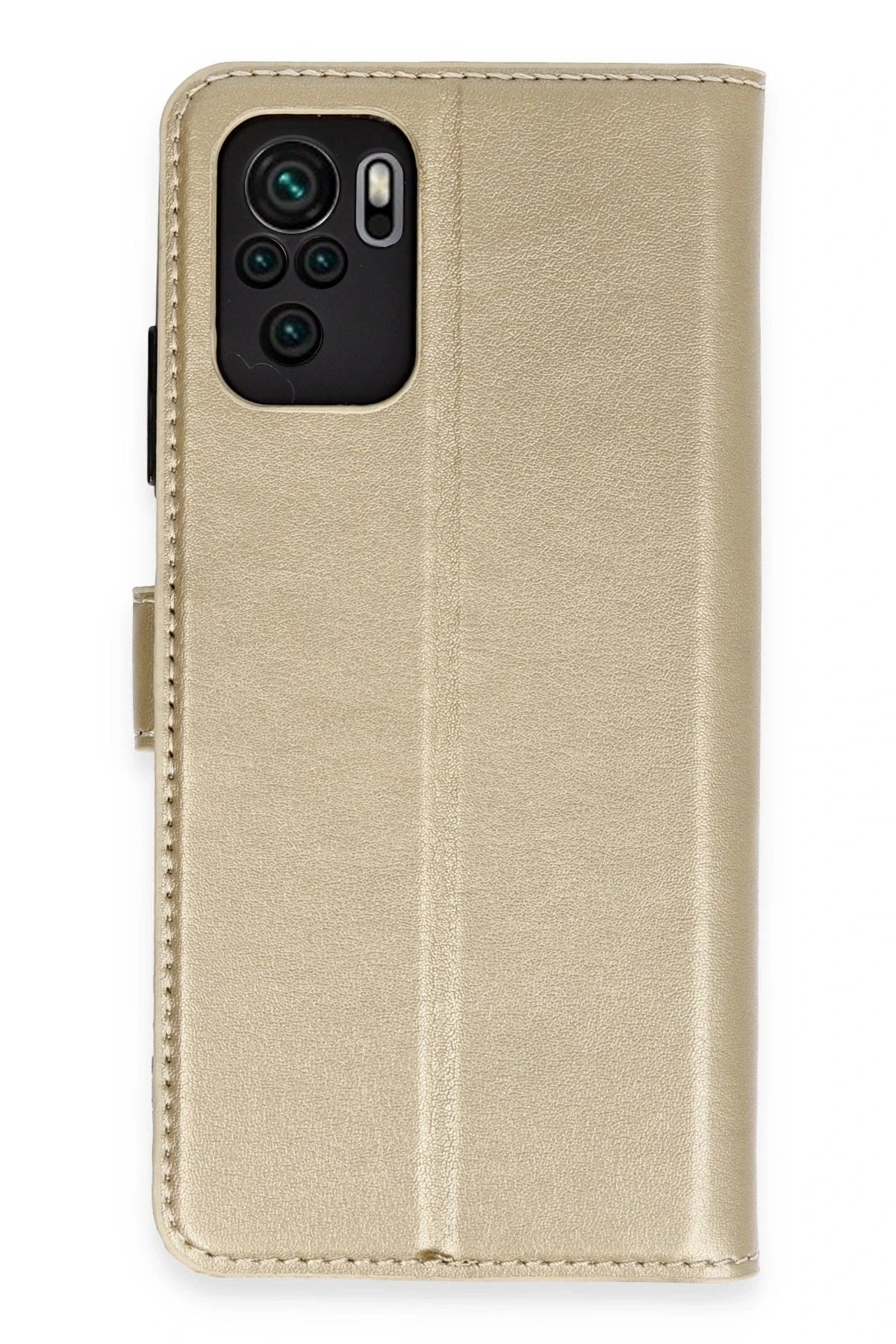 Mey İthalat® Mi Note 10 Trend S Plus Kapaklı Kılıf - Gold