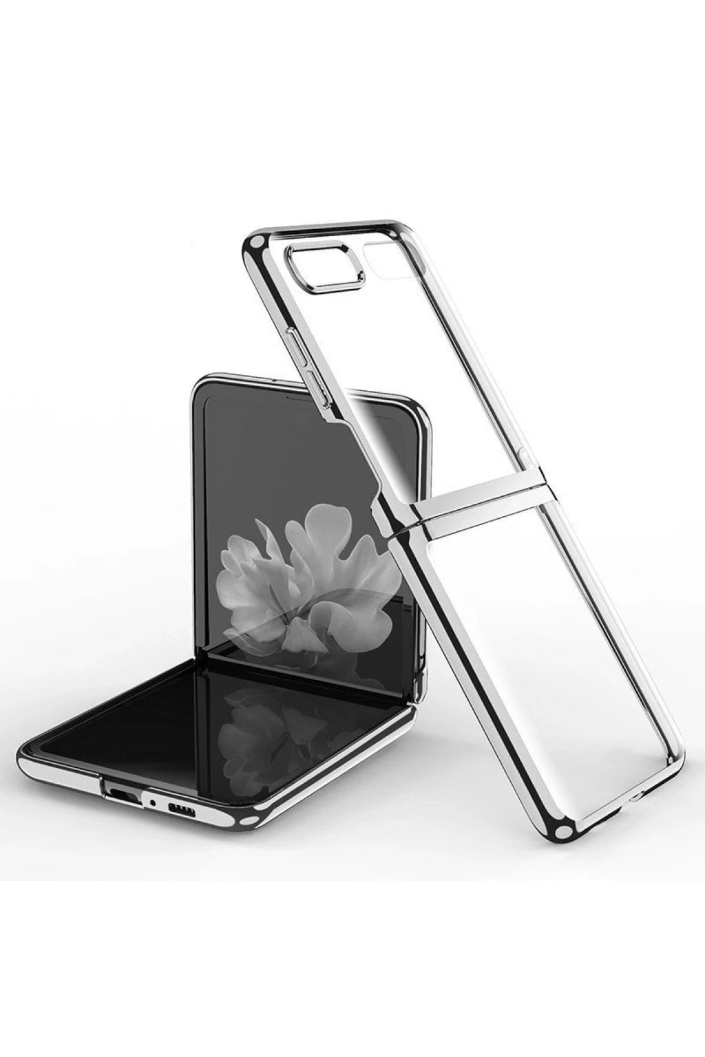 Mey İthalat® Samsung Galaxy Z Flip 4 Kılıf Fold Element Kapak - Gümüş