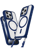 Mey İthalat® iPhone 14 Pro Max Kılıf Enka Magsafe Silikon Kılıf - Lacivert