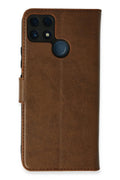 Mey İthalat® Realme C25 Kılıf Trend S Plus Kapaklı Kılıf - Taba