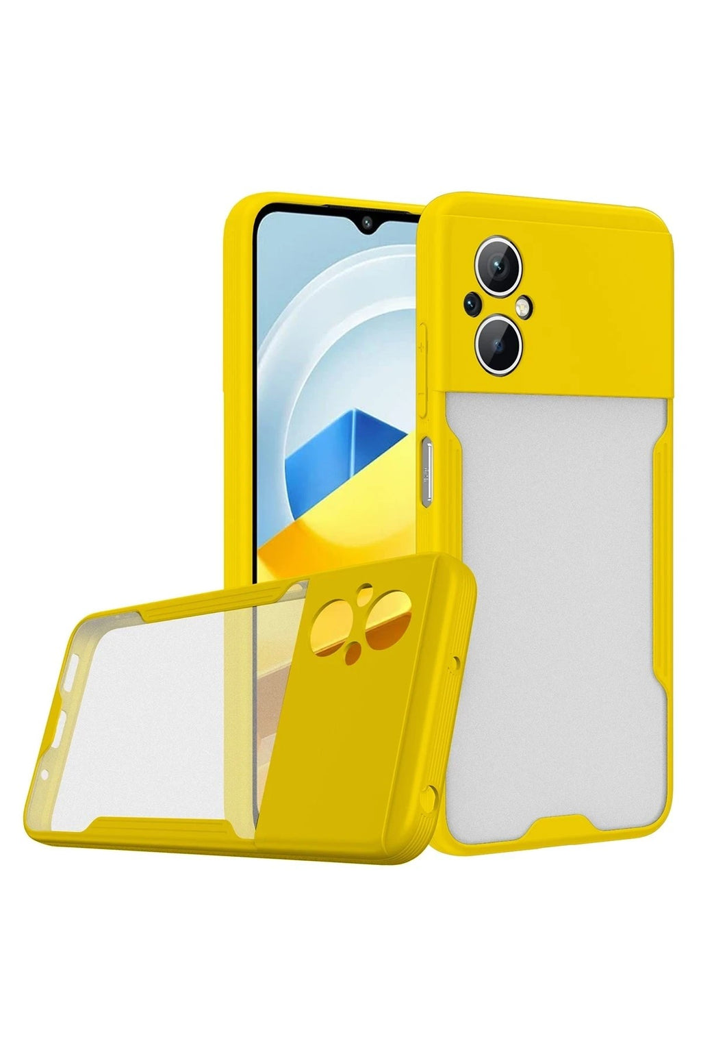 Mey İthalat® Poco M5 Kılıf Platin Silikon - Sarı