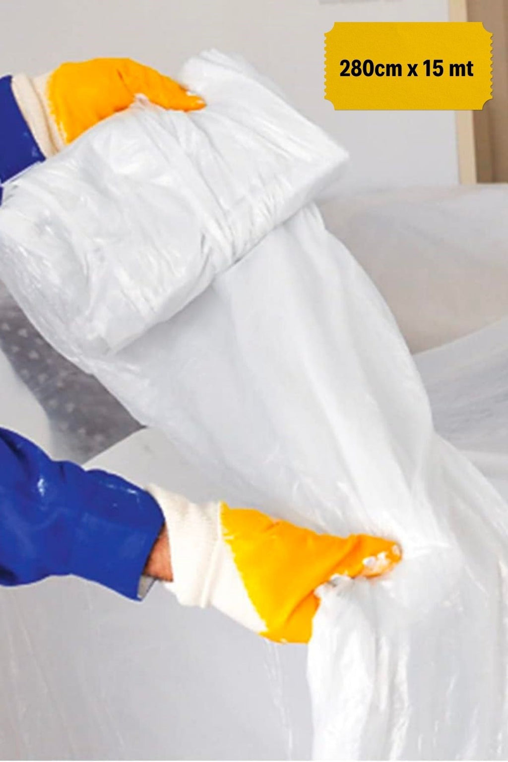 Boya Badana Eşya Koruma Hışır Örtüsü 280cm x 15 mt Yapışkanlı Hışır Örtü
