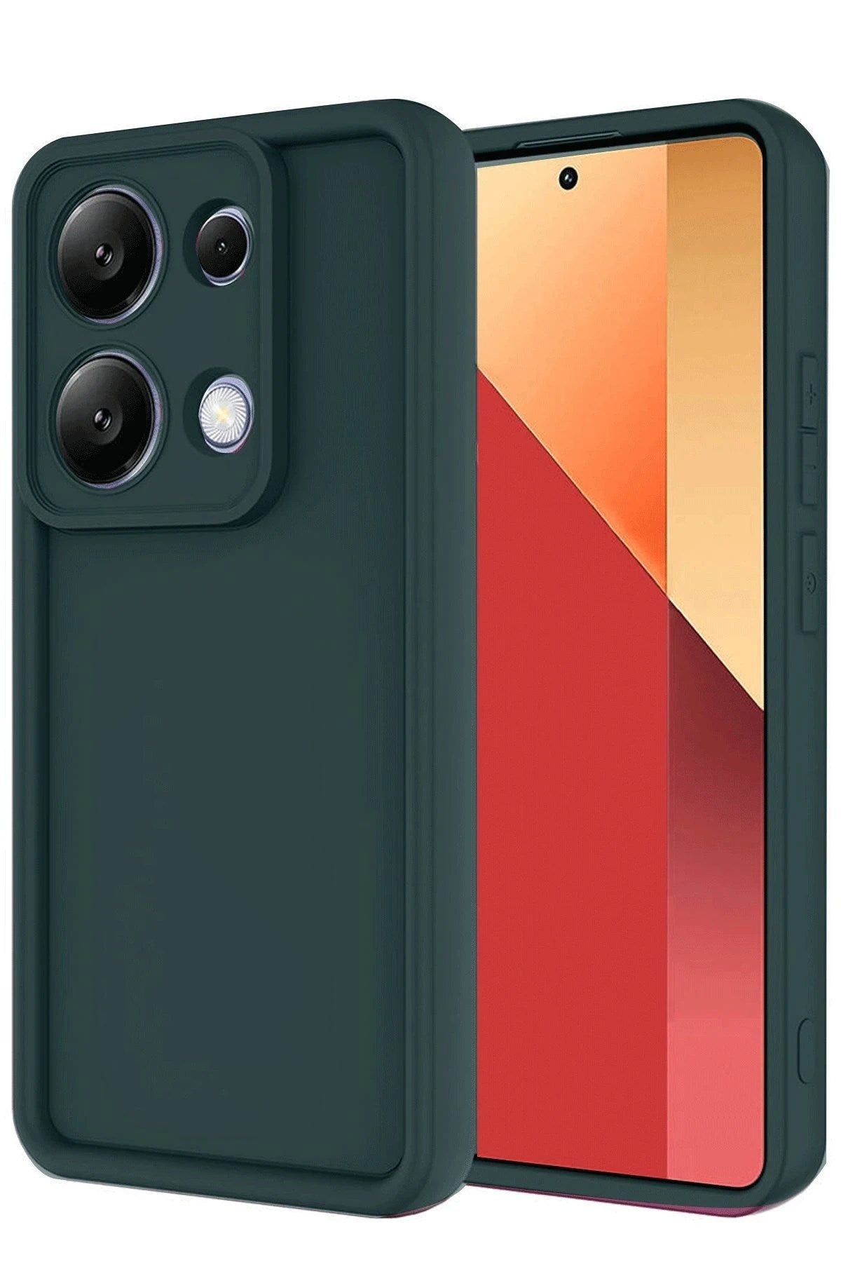 Mey İthalat® Redmi Note 13 Pro 4G Kılıf Viera Silikon - Koyu Yeşil