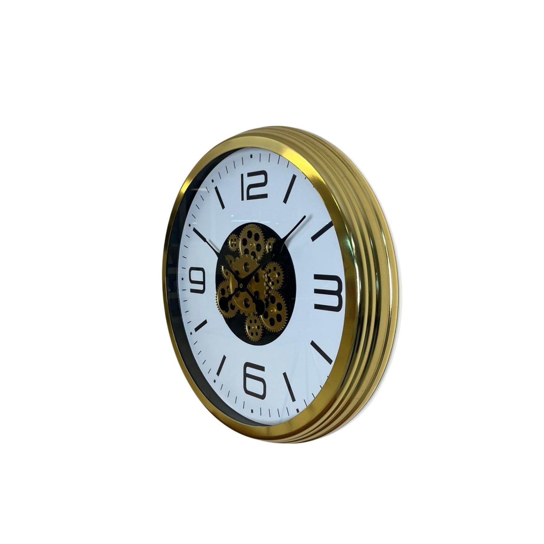 Modern Prestige Gold 60 Cm Çarklı Duvar Saati