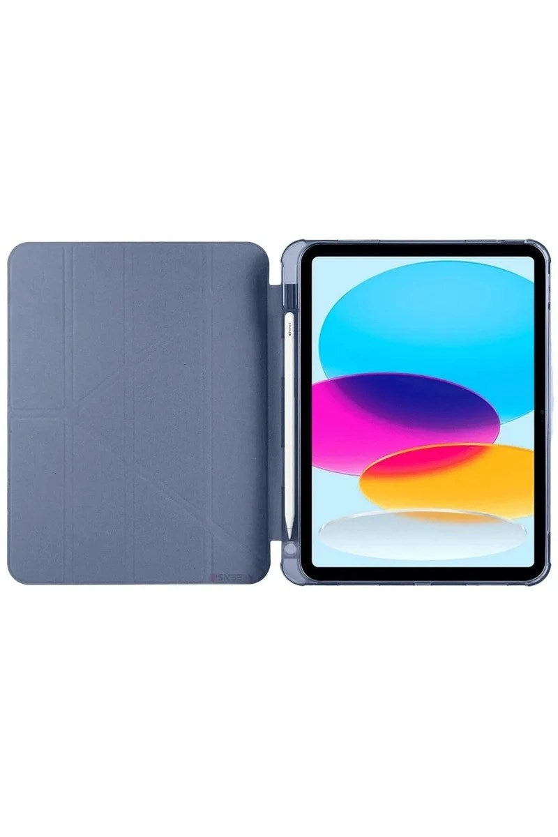 Mey İthalat® iPad 2022 10.9 (10.nesil) Kılıf Kalemlikli Mars Tablet Kılıfı - Lavender