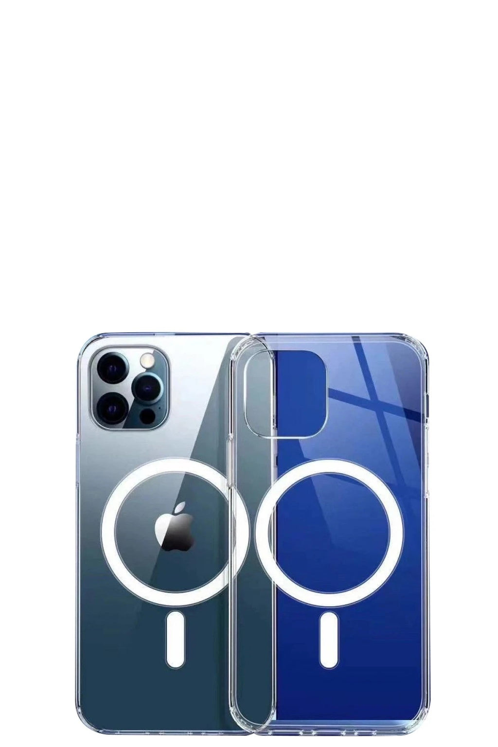 Mey İthalat® iPhone 12 Pro Max Kılıf Magneticsafe Şeffaf Silikon - Şeffaf