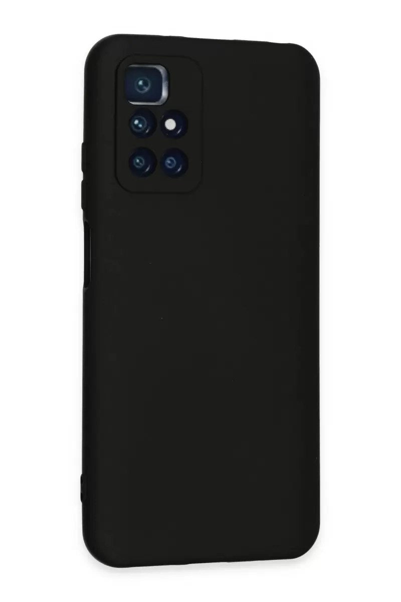 Mey İthalat® Redmi 10 2022 Kılıf Nano içi Kadife Silikon - Siyah