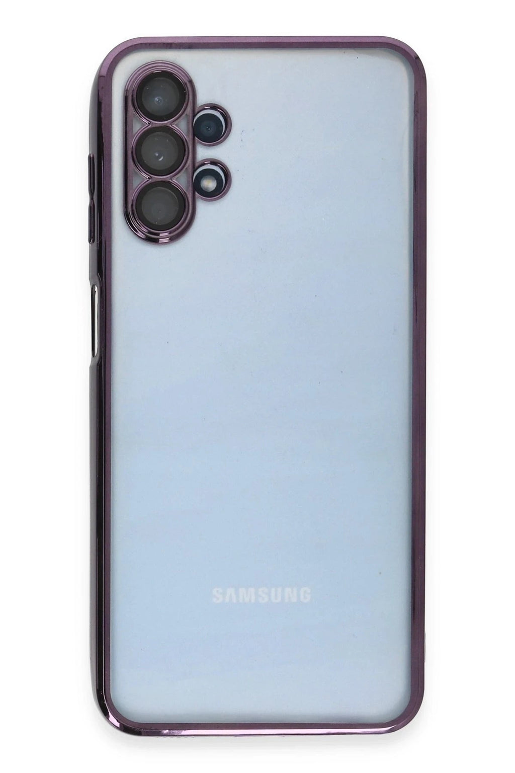 Mey İthalat® Samsung Galaxy A13 4G Kılıf Lensli Silikon - Mor