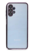 Mey İthalat® Samsung Galaxy A13 4G Kılıf Lensli Silikon - Mor