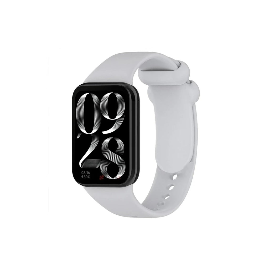 Mey İthalat® Smart Band 8 Pro Klasik Kordon - Açık Gri