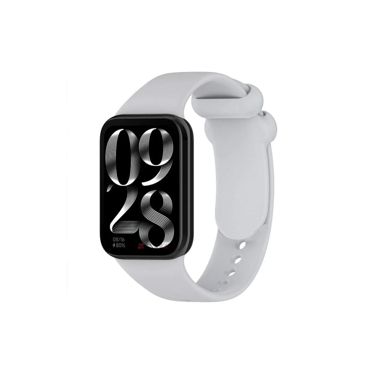 Mey İthalat® Smart Band 8 Pro Klasik Kordon - Açık Gri