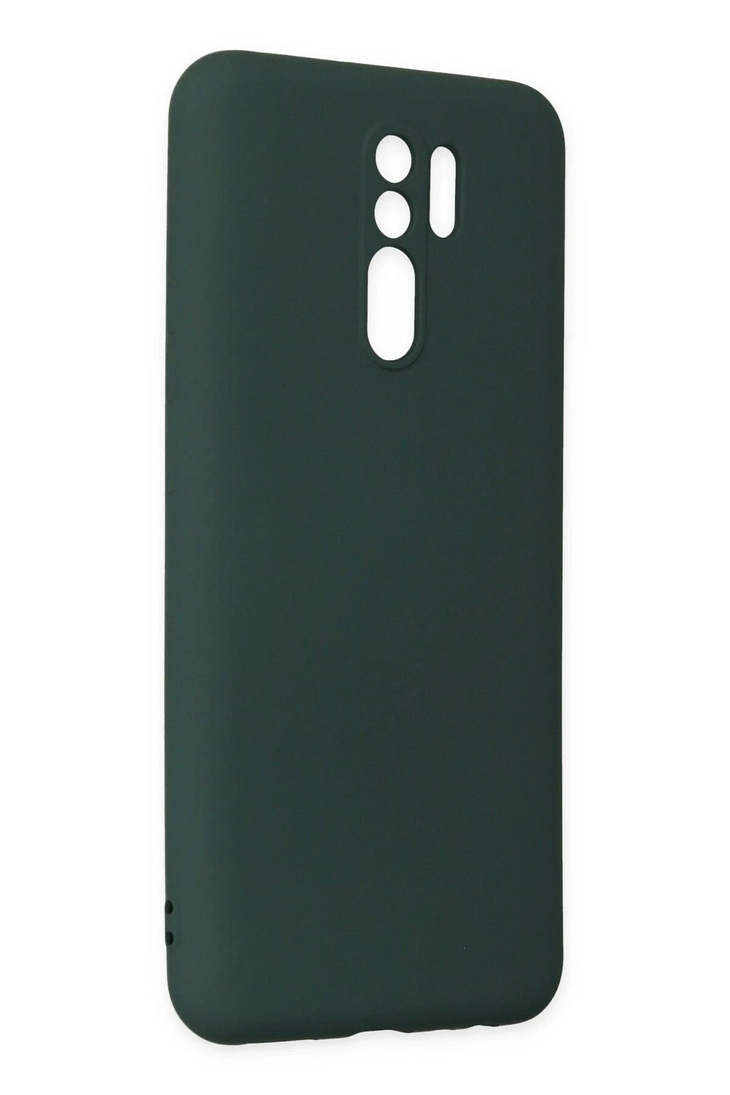 Mey İthalat® Redmi 9 Kılıf Nano içi Kadife Silikon - Koyu Yeşil